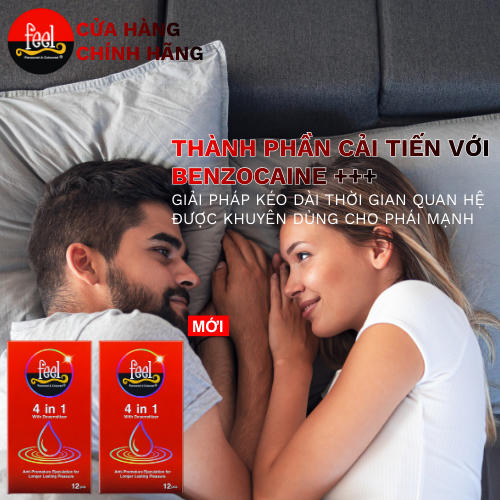 Bộ 3 hộp Bao cao su Feel 4 in 1 hộp 12 bao